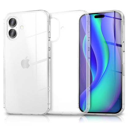 NALIA Transparente Silikonhülle für iPhone 17 – Anti-Gelb & Rutschfest – GLAZE (Handyhülle Kristallklar, Schlank & Stoßfest) – Marke aus Berlin