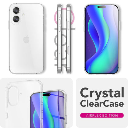 NALIA Transparente Silikonhülle für iPhone 17 – Anti-Gelb & Rutschfest – GLAZE (Handyhülle Kristallklar, Schlank & Stoßfest) – Marke aus Berlin