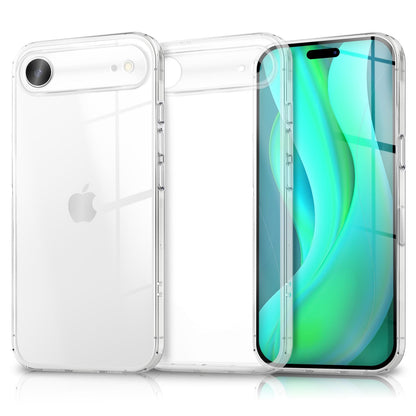 NALIA Transparente Silikonhülle für iPhone 17 Air – Anti-Gelb & Rutschfest – GLAZE (Handyhülle Kristallklar, Schlank & Stoßfest) – Marke aus Berlin