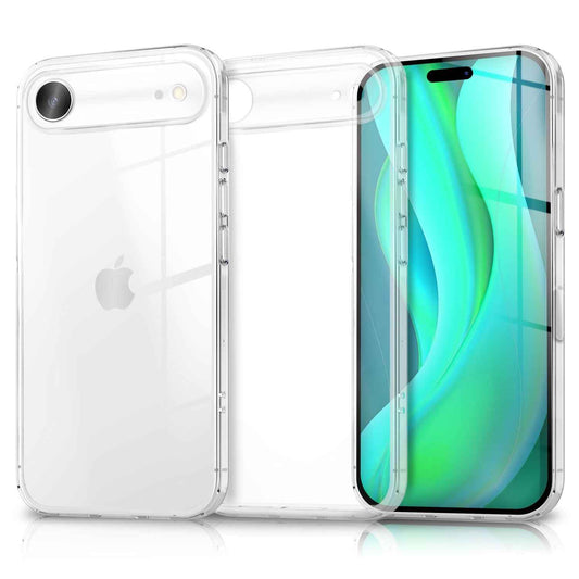 NALIA Transparente Silikonhülle für iPhone 17 Air – Anti-Gelb & Rutschfest – GLAZE (Handyhülle Kristallklar, Schlank & Stoßfest) – Marke aus Berlin