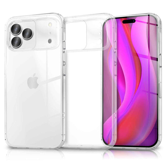 NALIA Transparente Silikonhülle für iPhone 17 Pro Max – Anti-Gelb & Rutschfest – GLAZE (Handyhülle Kristallklar, Schlank & Stoßfest) – Marke aus Berlin
