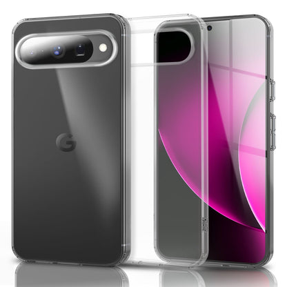 NALIA Transparente Silikonhülle für Google Pixel 10 – Anti-Gelb & Rutschfest – GLAZE (Handyhülle Kristallklar, Schlank & Stoßfest) – Marke aus Berlin