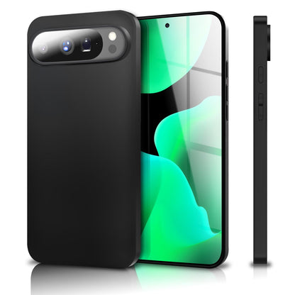 NALIA Matte Silikonhülle für Google Pixel 10 Pro XL – Slim, Schwarz & Rutschfest – STRIDER (Soft Case, Kameraschutz & Stoßfest) – Marke aus Berlin