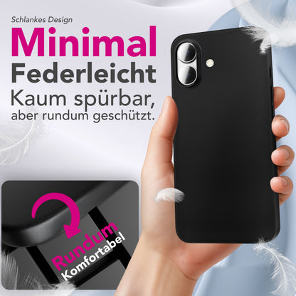 NALIA Ultra Slim Hardcase für iPhone 17 – Matt & 0.3mm Dünn – PHANTOM (Dünnes Cover & Kamera-Vollschutz) – Marke aus Berlin