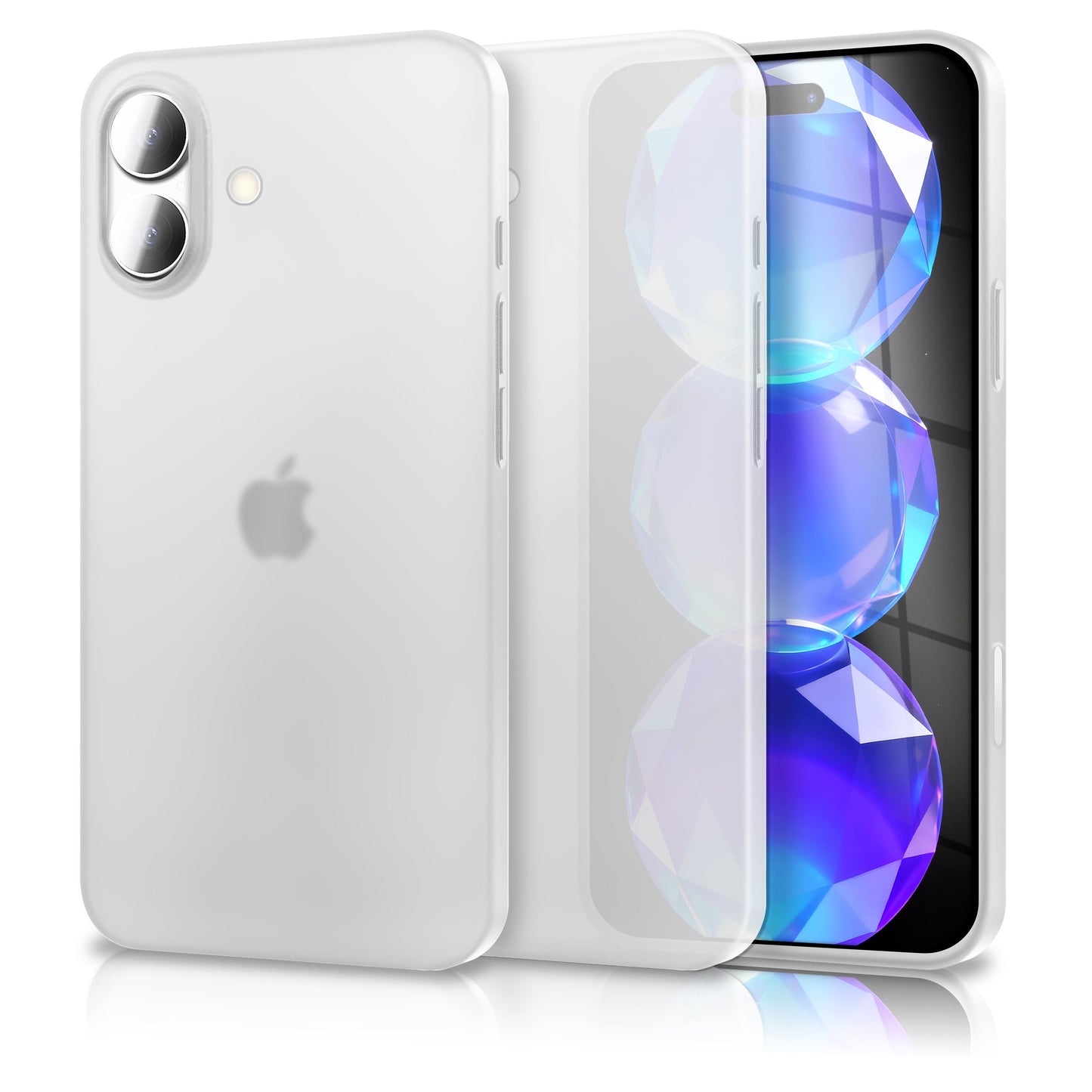 NALIA Ultra Slim Hardcase für iPhone 17 – Matt & 0.3mm Dünn – PHANTOM (Dünnes Cover & Kamera-Vollschutz) – Marke aus Berlin
