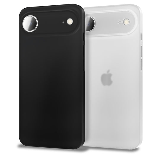 NALIA Ultra Slim Hardcase für iPhone 17 Air – Matt & 0.3mm Dünn – PHANTOM (Dünnes Cover & Kamera-Vollschutz) – Marke aus Berlin