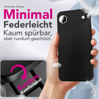 NALIA Ultra Slim Hardcase für iPhone 17 Air – Matt & 0.3mm Dünn – PHANTOM (Dünnes Cover & Kamera-Vollschutz) – Marke aus Berlin