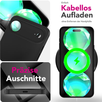 NALIA Ultra Slim Hardcase für iPhone 17 Air – Matt & 0.3mm Dünn – PHANTOM (Dünnes Cover & Kamera-Vollschutz) – Marke aus Berlin