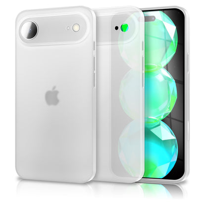 NALIA Ultra Slim Hardcase für iPhone 17 Air – Matt & 0.3mm Dünn – PHANTOM (Dünnes Cover & Kamera-Vollschutz) – Marke aus Berlin