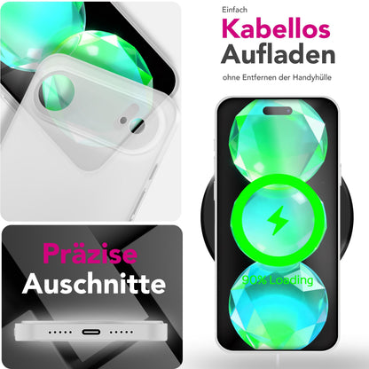 NALIA Ultra Slim Hardcase für iPhone 17 Air – Matt & 0.3mm Dünn – PHANTOM (Dünnes Cover & Kamera-Vollschutz) – Marke aus Berlin