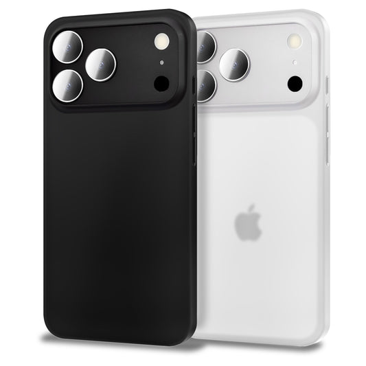 NALIA Ultra Slim Hardcase für iPhone 17 Pro – Matt & 0.3mm Dünn – PHANTOM (Dünnes Cover & Kamera-Vollschutz) – Marke aus Berlin