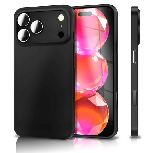 NALIA Ultra Slim Hardcase für iPhone 17 Pro – Matt & 0.3mm Dünn – PHANTOM (Dünnes Cover & Kamera-Vollschutz) – Marke aus Berlin