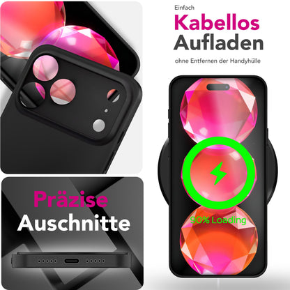 NALIA Ultra Slim Hardcase für iPhone 17 Pro – Matt & 0.3mm Dünn – PHANTOM (Dünnes Cover & Kamera-Vollschutz) – Marke aus Berlin