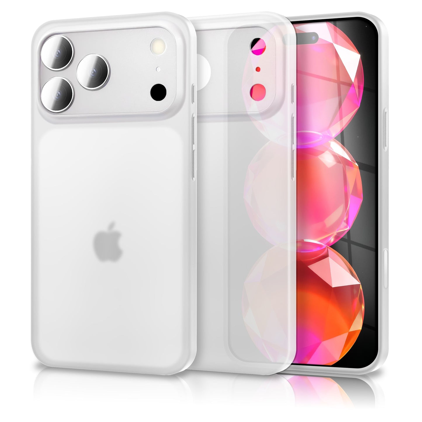 NALIA Ultra Slim Hardcase für iPhone 17 Pro – Matt & 0.3mm Dünn – PHANTOM (Dünnes Cover & Kamera-Vollschutz) – Marke aus Berlin