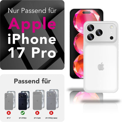 NALIA Ultra Slim Hardcase für iPhone 17 Pro – Matt & 0.3mm Dünn – PHANTOM (Dünnes Cover & Kamera-Vollschutz) – Marke aus Berlin