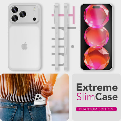 NALIA Ultra Slim Hardcase für iPhone 17 Pro – Matt & 0.3mm Dünn – PHANTOM (Dünnes Cover & Kamera-Vollschutz) – Marke aus Berlin