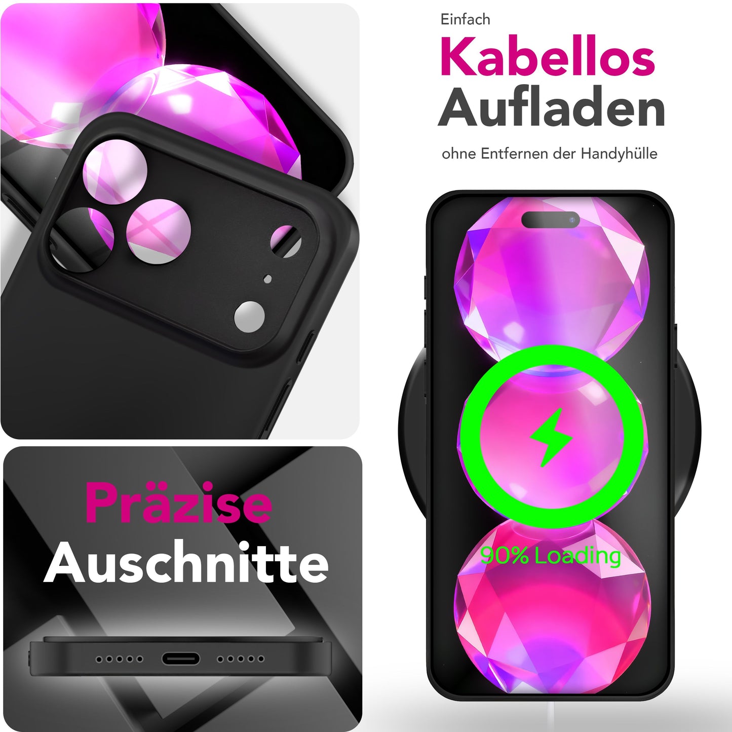 NALIA Ultra Slim Hardcase für iPhone 17 Pro Max – Matt & 0.3mm Dünn – PHANTOM (Dünnes Cover & Kamera-Vollschutz) – Marke aus Berlin