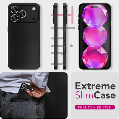 NALIA Ultra Slim Hardcase für iPhone 17 Pro Max – Matt & 0.3mm Dünn – PHANTOM (Dünnes Cover & Kamera-Vollschutz) – Marke aus Berlin