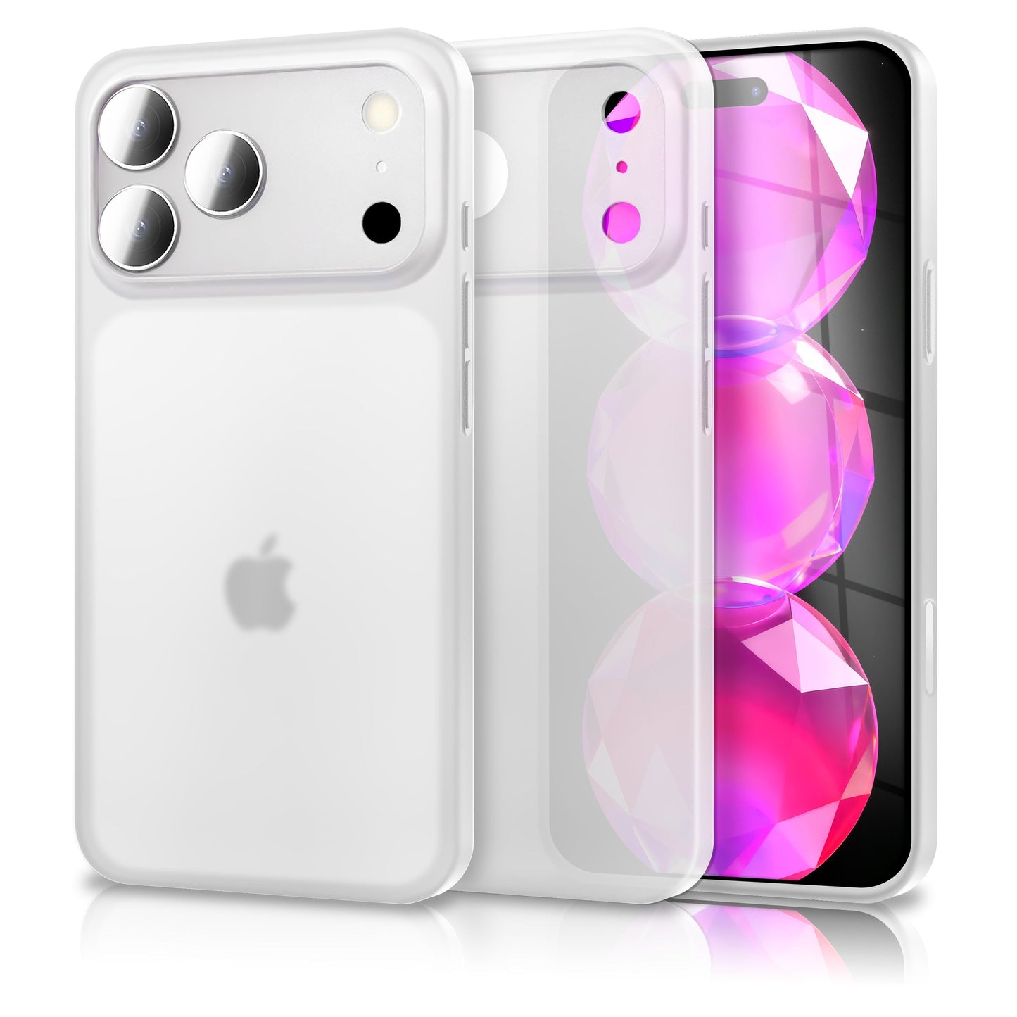 NALIA Ultra Slim Hardcase für iPhone 17 Pro Max – Matt & 0.3mm Dünn – PHANTOM (Dünnes Cover & Kamera-Vollschutz) – Marke aus Berlin