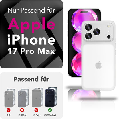 NALIA Ultra Slim Hardcase für iPhone 17 Pro Max – Matt & 0.3mm Dünn – PHANTOM (Dünnes Cover & Kamera-Vollschutz) – Marke aus Berlin
