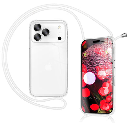NALIA Handykette für iPhone 17 Pro – Transparentes Hybrid-Case & Band – HANGIT PRO (Anti-Gelb Rückseite & Verstellbar) – Marke aus Berlin