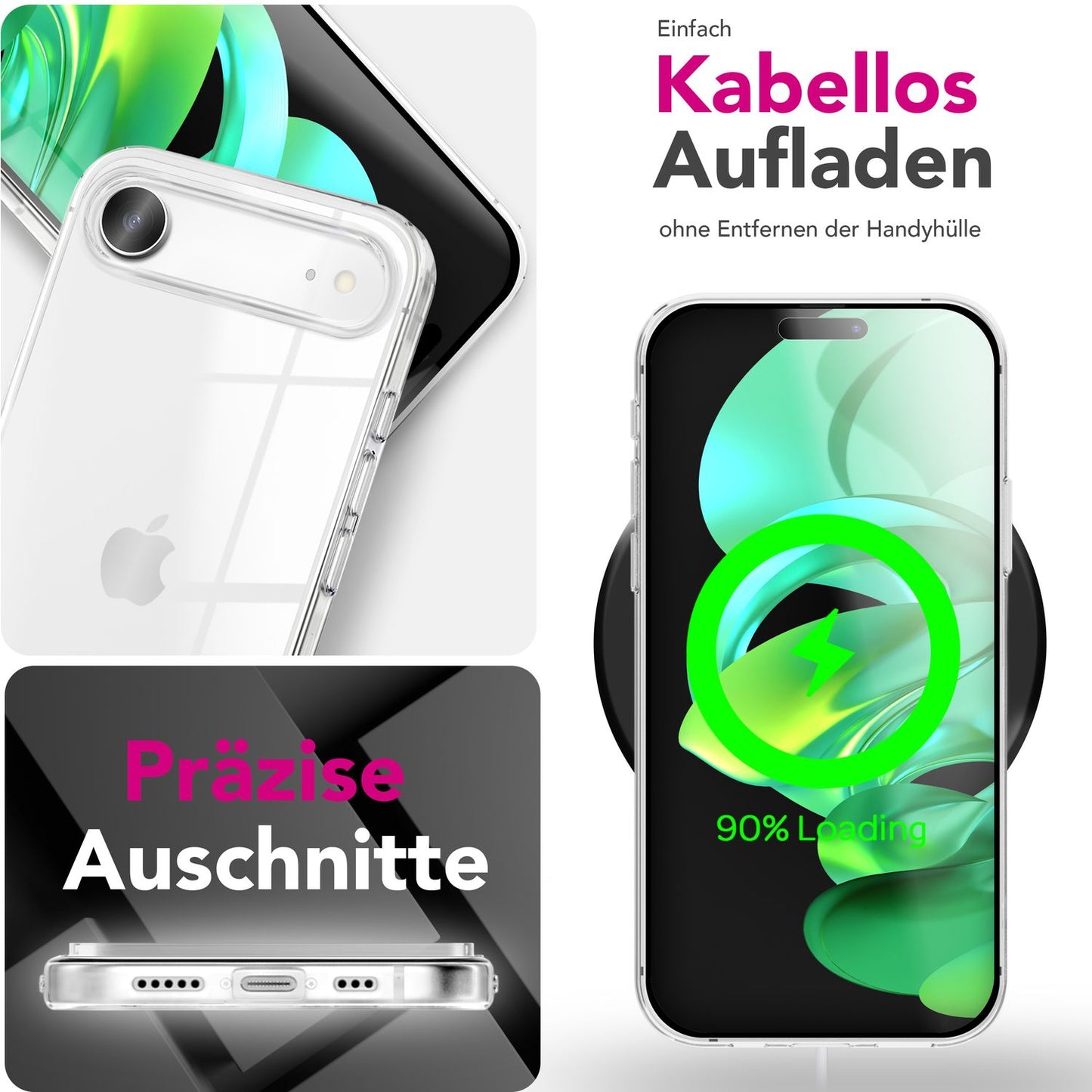 NALIA 360° Hülle für iPhone 17 Air – Vorne & Hinten Schutz – 360GUARD (Full-Body Case) – Marke aus Berlin
