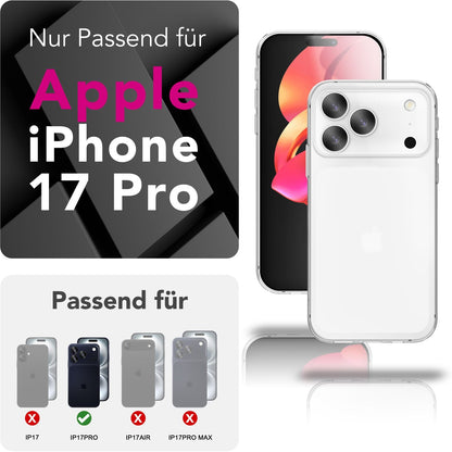 NALIA 360° Hülle für iPhone 17 Pro – Vorne & Hinten Schutz – 360GUARD (Full-Body Case) – Marke aus Berlin