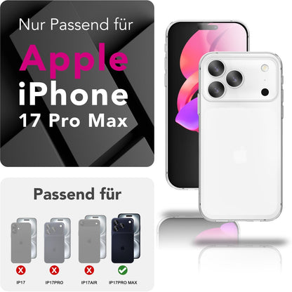 NALIA 360° Hülle für iPhone 17 Pro Max – Vorne & Hinten Schutz – 360GUARD (Full-Body Case) – Marke aus Berlin