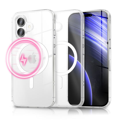 NALIA Transparentes Magnet Case für iPhone 17 – MagPower System (MagSafe kompatibel) – LUMEX (Edle Glas-Optik, aber unzerbrechlich) – Marke aus Berlin