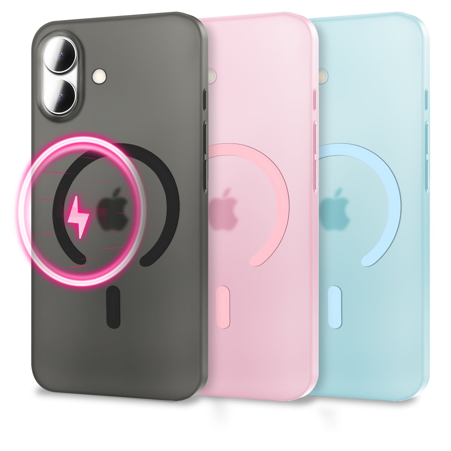 NALIA Ultra-Slim Hardcase für iPhone 17 – MagSafe kompatibel & 0.3mm Dünn – THINIX (Matte Semi-Transparente Hülle) – Marke aus Berlin