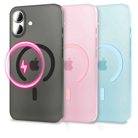 NALIA Ultra-Slim Hardcase für iPhone 17 – MagSafe kompatibel & 0.3mm Dünn – THINIX (Matte Semi-Transparente Hülle) – Marke aus Berlin