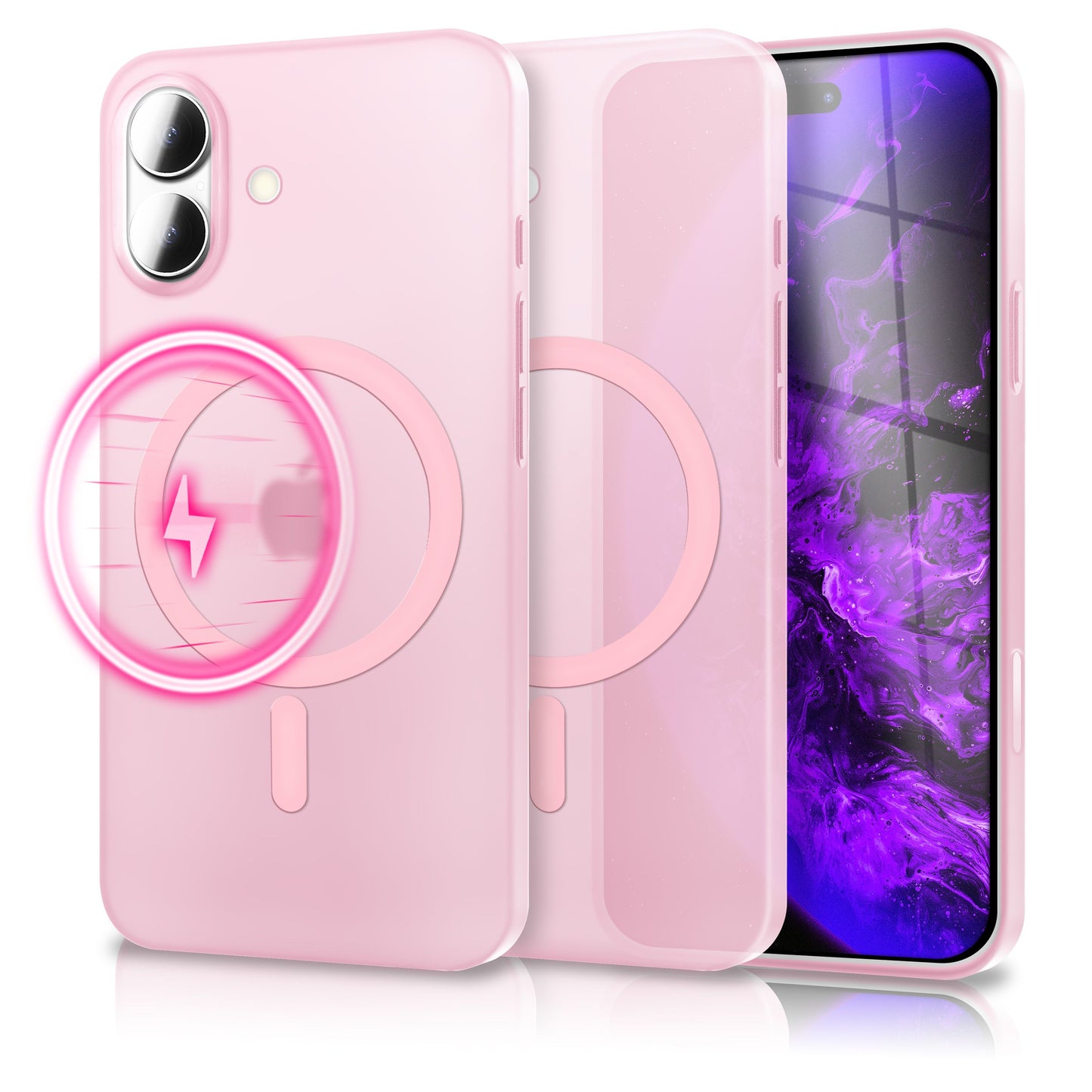 NALIA Ultra-Slim Hardcase für iPhone 17 – MagSafe kompatibel & 0.3mm Dünn – THINIX (Matte Semi-Transparente Hülle) – Marke aus Berlin