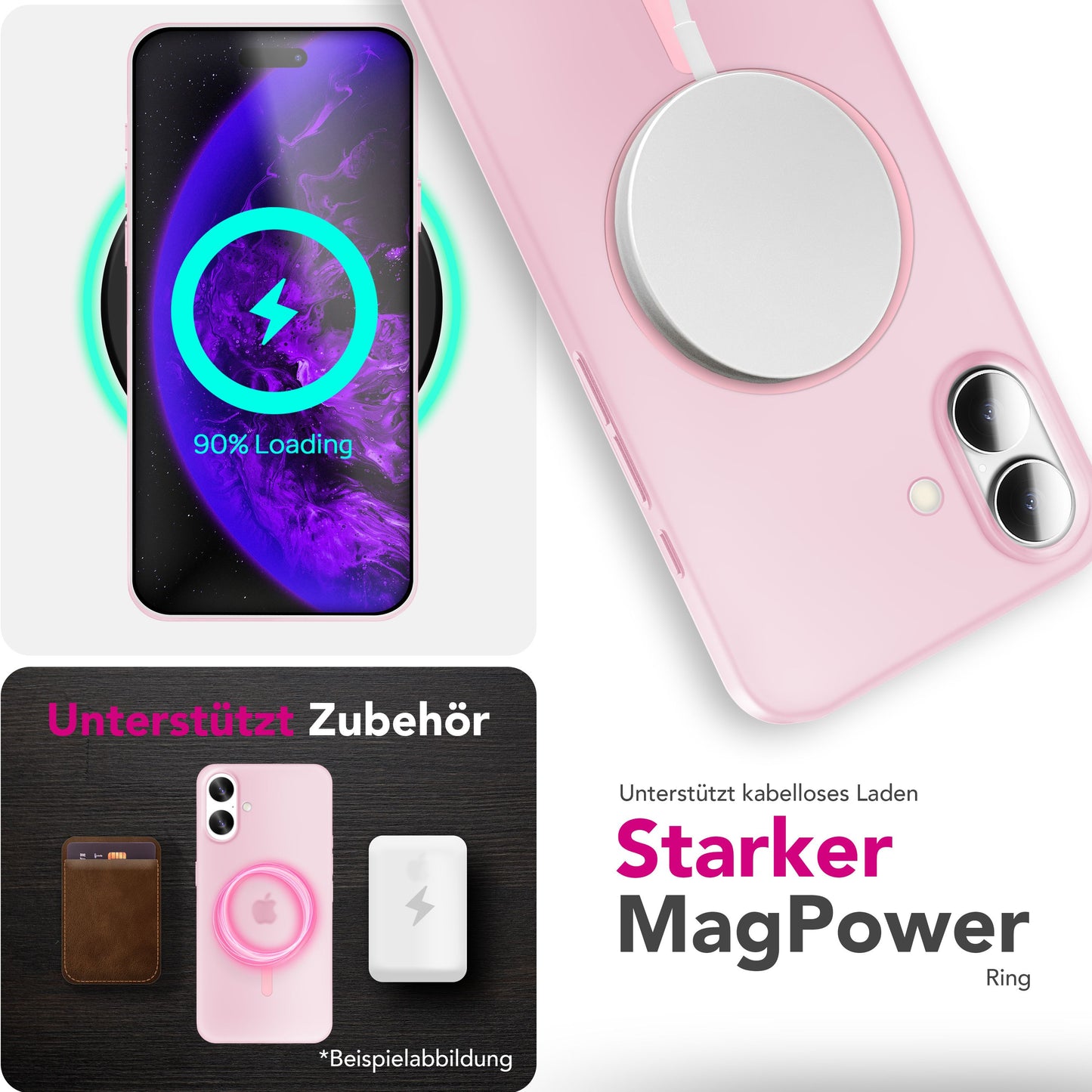 NALIA Ultra-Slim Hardcase für iPhone 17 – MagSafe kompatibel & 0.3mm Dünn – THINIX (Matte Semi-Transparente Hülle) – Marke aus Berlin