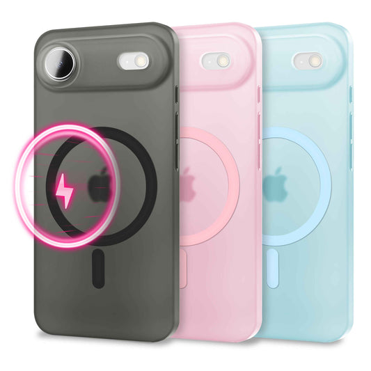NALIA Ultra-Slim Hardcase für iPhone 17 Air – MagSafe kompatibel & 0.3mm Dünn – THINIX (Matte Semi-Transparente Hülle) – Marke aus Berlin