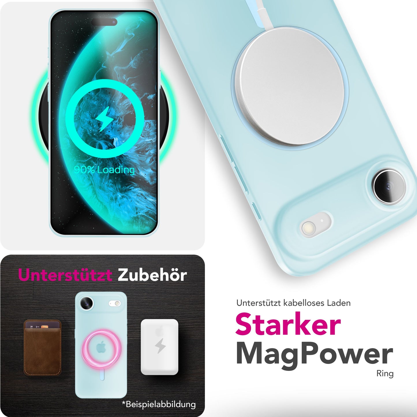 NALIA Ultra-Slim Hardcase für iPhone 17 Air – MagSafe kompatibel & 0.3mm Dünn – THINIX (Matte Semi-Transparente Hülle) – Marke aus Berlin