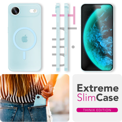 NALIA Ultra-Slim Hardcase für iPhone 17 Air – MagSafe kompatibel & 0.3mm Dünn – THINIX (Matte Semi-Transparente Hülle) – Marke aus Berlin