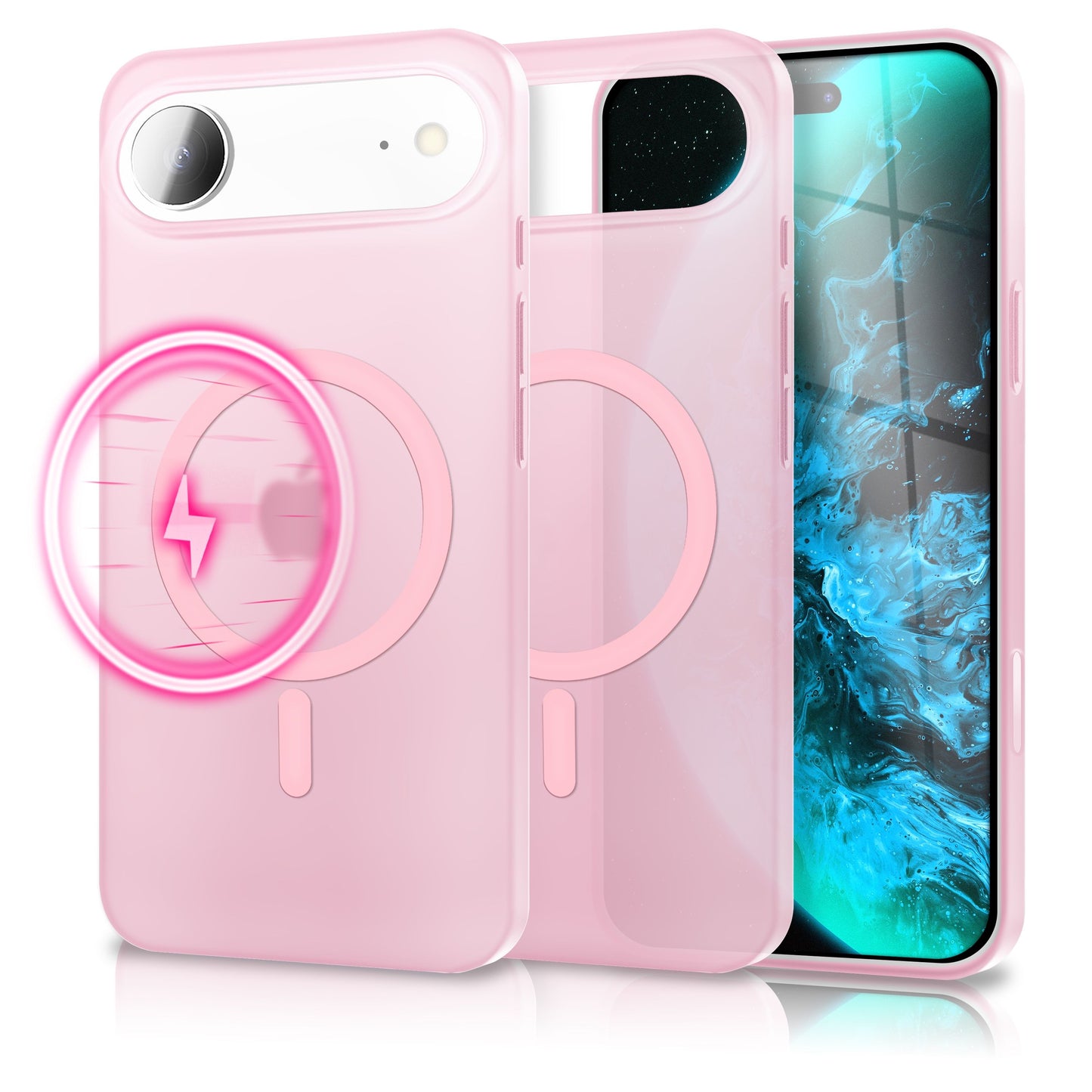 NALIA Ultra-Slim Hardcase für iPhone 17 Air – MagSafe kompatibel & 0.3mm Dünn – THINIX (Matte Semi-Transparente Hülle) – Marke aus Berlin