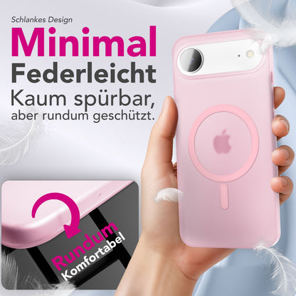 NALIA Ultra-Slim Hardcase für iPhone 17 Air – MagSafe kompatibel & 0.3mm Dünn – THINIX (Matte Semi-Transparente Hülle) – Marke aus Berlin