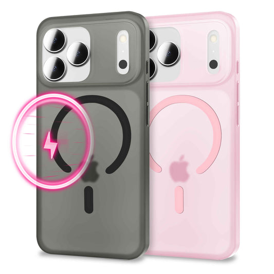 NALIA Ultra-Slim Hardcase für iPhone 17 Pro – MagSafe kompatibel & 0.3mm Dünn – THINIX (Matte Semi-Transparente Hülle) – Marke aus Berlin