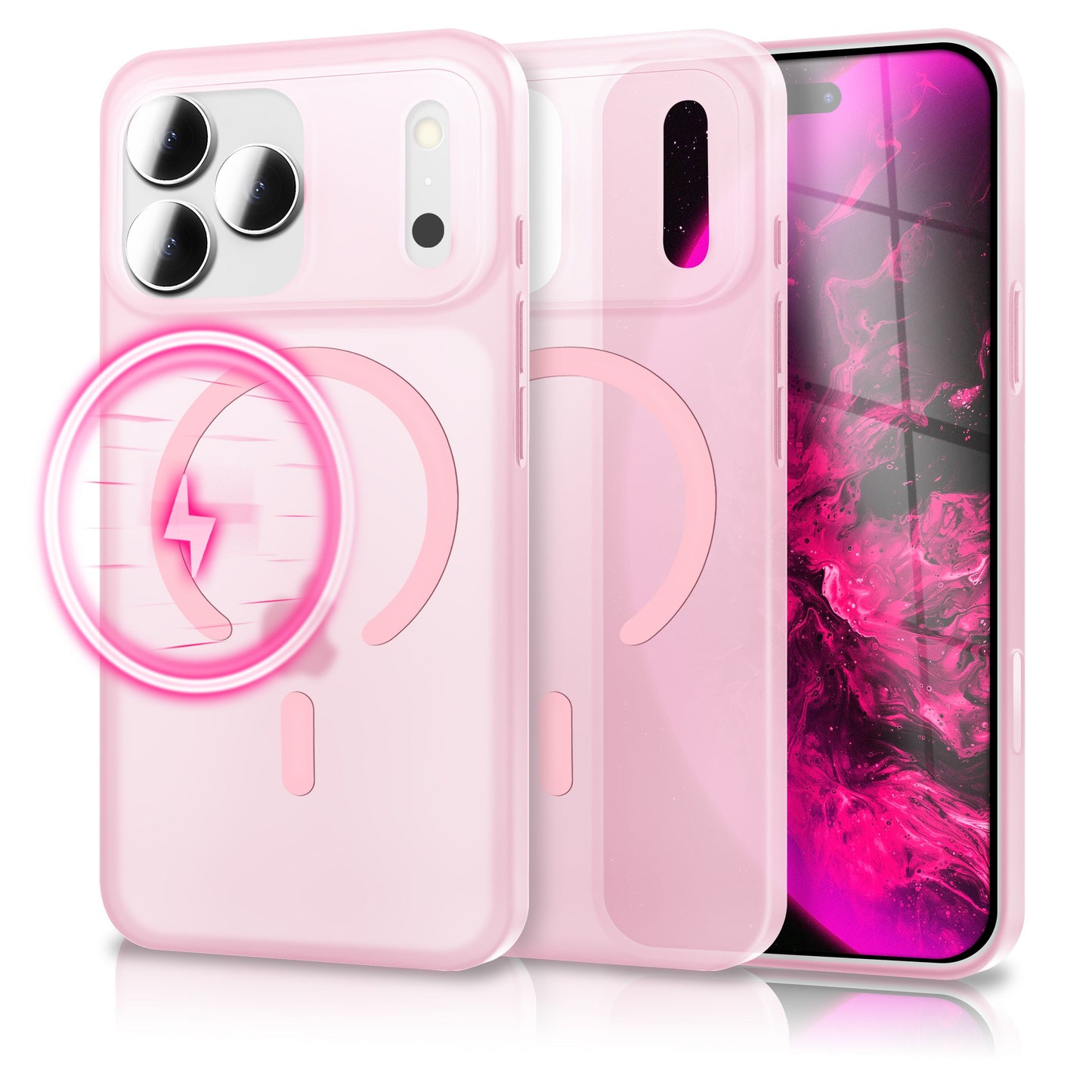 NALIA Ultra-Slim Hardcase für iPhone 17 Pro Max – MagSafe kompatibel & 0.3mm Dünn – THINIX (Matte Semi-Transparente Hülle) – Marke aus Berlin