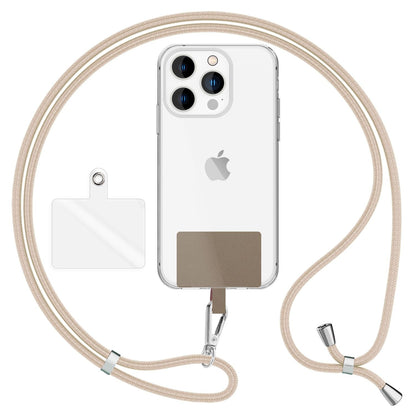 NALIA Universal Handykette für alle Smartphones – Robuste Kordel & 2 Patches – HOLDME AIR (Klassisches Lanyard mit Silbernem Karabiner) – Marke aus Berlin