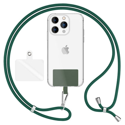 NALIA Universal Handykette für alle Smartphones – Robuste Kordel & 2 Patches – HOLDME AIR (Klassisches Lanyard mit Silbernem Karabiner) – Marke aus Berlin