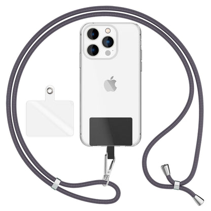 NALIA Universal Handykette für alle Smartphones – Robuste Kordel & 2 Patches – HOLDME AIR (Klassisches Lanyard mit Silbernem Karabiner) – Marke aus Berlin