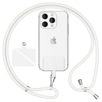 NALIA Universal Handykette für alle Smartphones – Robuste Kordel & 2 Patches – HOLDME AIR (Klassisches Lanyard mit Silbernem Karabiner) – Marke aus Berlin