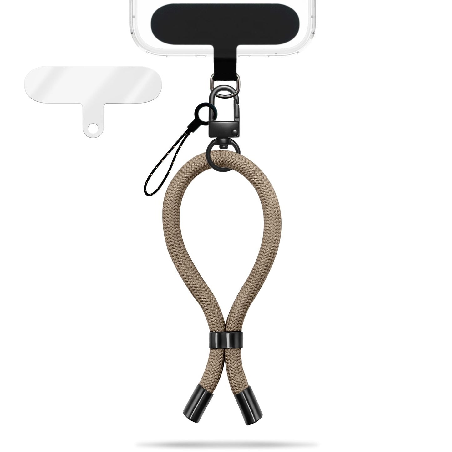 NALIA Universal Handykette Kurz & Kamera-Band – WRISTY (Verstellbare Handgelenkschlaufe inkl. 2 Patches & Feinschlaufe) – Marke aus Berlin
