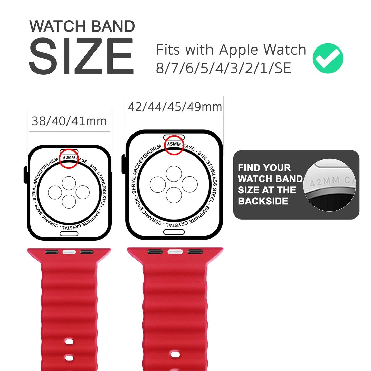NALIA Smart Watch Armband OCEAN Style kompatibel mit Apple Watch SE & Series 8/7/6/5/4/3/2/1, 38mm 40mm 41mm, iWatch Sport Uhr Ersatzarmband Damen & Herren, Silikon Wasserfest
