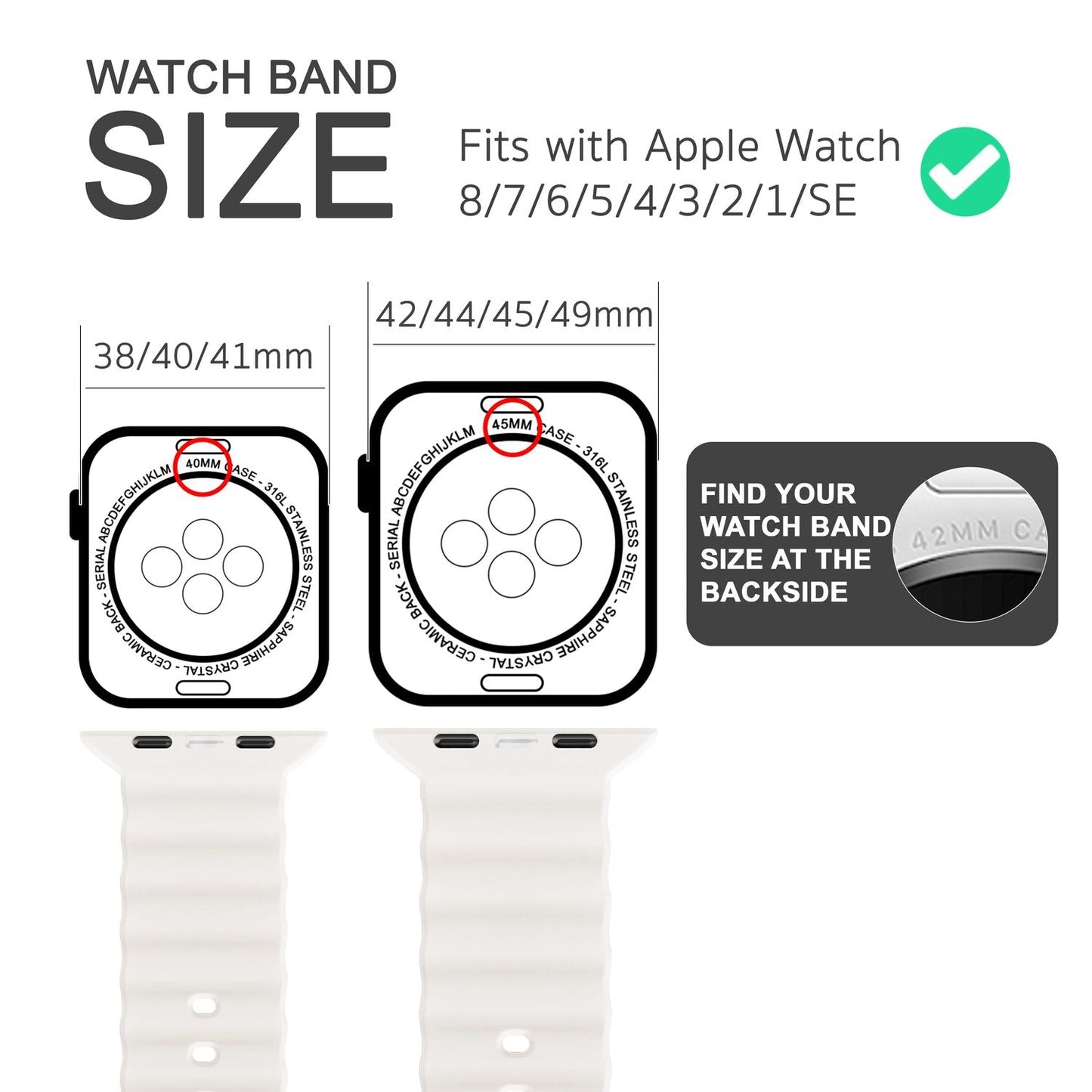 NALIA Smart Watch Armband OCEAN Style kompatibel mit Apple Watch SE & Series 8/7/6/5/4/3/2/1, 38mm 40mm 41mm, iWatch Sport Uhr Ersatzarmband Damen & Herren, Silikon Wasserfest