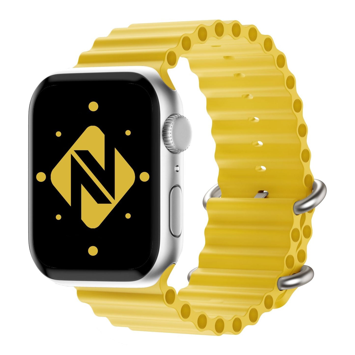 NALIA Smart Watch Armband OCEAN Style kompatibel mit Apple Watch SE & Series 8/7/6/5/4/3/2/1, 38mm 40mm 41mm, iWatch Sport Uhr Ersatzarmband Damen & Herren, Silikon Wasserfest