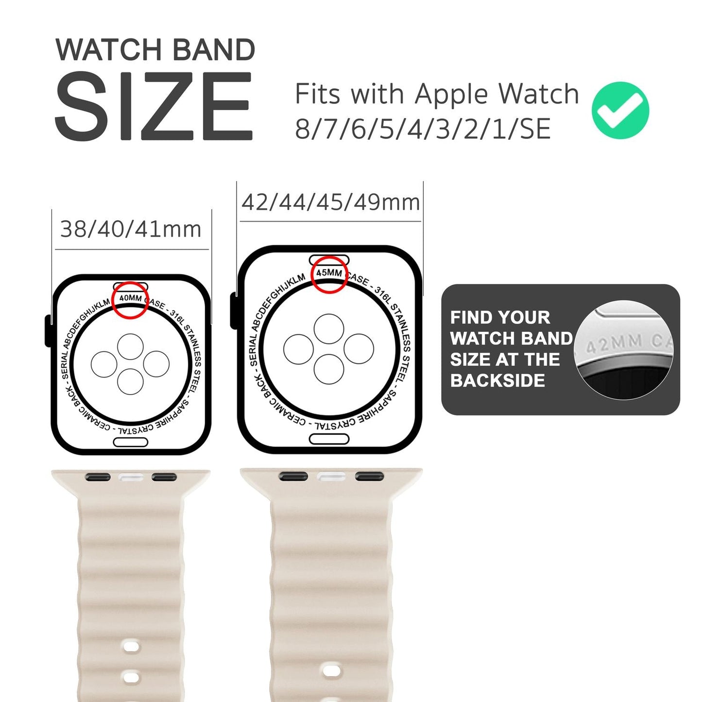 NALIA Smart Watch Armband OCEAN Style kompatibel mit Apple Watch Ultra/SE & Series 8/7/6/5/4/3/2/1, 42mm 44mm 45mm 49mm, iWatch Sport Uhr Ersatzarmband Damen Herren, Silikon Riemen