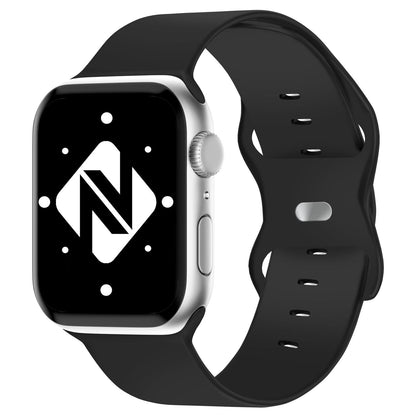 NALIA Silikon Smart-Watch Ersatzarmband kompatibel mit Apple Watch Armband SE & Series 8/7/6/5/4/3/2/1, 38mm 40mm 41mm, iWatch Fitnessuhr Sportarmband Damen & Herren